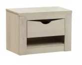 Тумба прикроватная Лючия 33.12 Бетон пайн белый Венге_0
