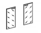 Дверь стеклянная в рамке JAY XMRG 42-1 (L/R) Бронза_12