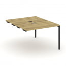 Двойной стол-приставка к опорным тумбам/шкафам CONCEPT CN.DSPR-002 Дуб Винченцо Антрацит_19