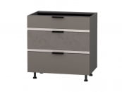 Стол с 3-мя ящиками системы Hettich Грейс 105.92 Оникс Кубанит_26