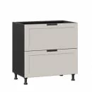 Тумба кухонная 800 с 2 ящиками ЛЮКС (4) Джамис ЛД 296.150.000.136 Черный Кашмир_8