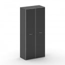 Шкаф широкий высокий Фреско FR.ST-103 black Базальт UM/Лакобель Черный/Хром 896*460*2000_23