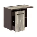 Тумба приставная MCRT 1055L Дуб Базель/Венге Магия_1