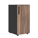 Шкаф-колонка с глухой малой дверью (правый) VELION VENEER VRLCS 40.1 R Американский орех Яшма черная_22