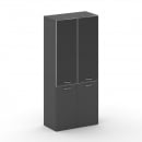 Шкаф широкий высокий Фреско FRU.ST-101 black Базальт UM/Лакобель Черный/Хром 896*460*2000_22