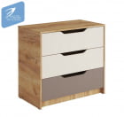 Комод RICH КМ-001 Мята/Сумеречный голубой/дуб крафт золотой_0