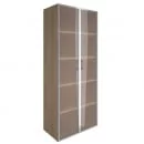 Шкаф книжный со стеклом в раме без топа YALTA LT-ST 1.10R Снежная Патина_18