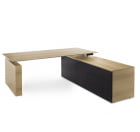 TESLA Стол письм. с тумбой DX СВ.ЭВКАЛИПТ/ЧЕРНЫЙ 110 102 ECL-L BL_7