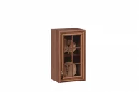 Шкаф кухонный 400 со стеклом Кантри ЛД 235.225.000 Ноче Таволато_2