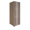 Шкаф книжный средний со стеклом без топа YALTA LT-SU 2.4R Снежная Патина_48