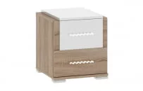 Тумба прикроватная Импульс SN16.17 Дуб сонома/белый глянец_3