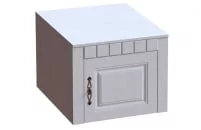 Антресоль однодверная Прованс 06 Бодега белая Платина премиум_2