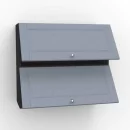 Шкаф кухонный 800 горизонтальный с 2 дверями Мокка ЛД 274.760.000.166 Черный Дуб фактурный антрацит_29