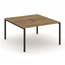 Рабочая станция двухсторонняя на 2 места CONCEPT CN.DRS-003 Сандал Янтарный Черный_2