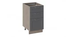Шкаф напольный с 3-мя ящиками Одри Н3Я(Т)_72-45_3Я Дуб Сонома трюфель/Серый шелк_9