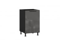 Тумба кухонная 500 Герда ЛД 279.040.000.069 Чёрный/Антрацит глянец_7