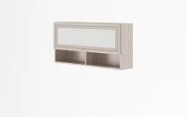 Полка навесная Остин Модуль №17 Ясень шимо светлый/белый_2