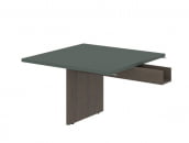 Стол для заседаний приставной VELION VFCT 1212.1 Нефрит Дуб Сильвер_2