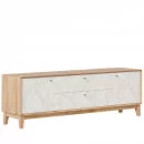 Тумба ТВ 1800 Ройбен ЛД 640.010.000 Дуб золотой Белый_0