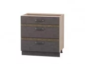 Стол с 3 ящиками (метабоксы) Бруклин 101.67 Дуб Кронберг/Лагода/Антрацит_10