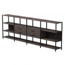 Набор стеллажных систем Everprof EVO №4 Дуб Пасадена Черный_17