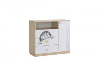 Комод Форсаж MKF-06 Дуб сонома/белый_0