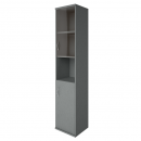 Шкаф высокий узкий правый Riva А.СУ-1.4 Пр Серый_23