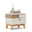 Тумба прикроватная правая Нильс ЛД 423.030.000 Кашемир/Дуб Тортуга_0