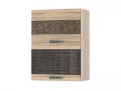 Шкаф-витрина (с откидной системой Blum) Бруклин 101.08.1 Дуб Кронберг/Лагода/Антрацит_5