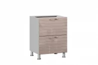 Тумба кухонная 600 с 2 ящиками (4) Анастасия ЛД 031.053.000 М Капучино_19