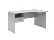 Стол письменный правый SET140-1 R c подвесной тумбой Серый_16