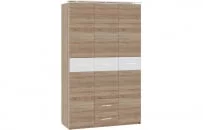 Шкаф (3 створки с ящиками) Импульс SN16.05 Дуб сонома/белый глянец_2