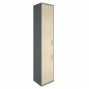 Шкаф высокий узкий левый Riva А.СУ-1.3 Л Клен/Металлик_20