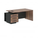 Стол руководителя левый VELION VENEER VRCT 1890 L Американский орех Яшма черная_2