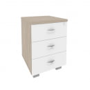 Тумба мобильная ONIX O.TM-3 Дуб Аттик/Белый_3