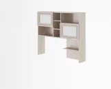 Надстройка стола универсальная Остин Модуль №14 Ясень шимо светлый/белый_0