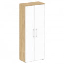 Шкаф высокий широкий Шифт SK.ST-1.10R white Тиквуд Светлый/Стекло White 800*420*1977_6