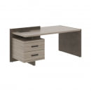 Стол руководителя левый WOOD&STONE СФ-531321 Дрифтвуд Бетон Чикаго темный_12