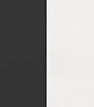 Черный/Белый глянец