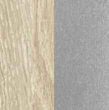Дуб светлый/Серебряный металлик