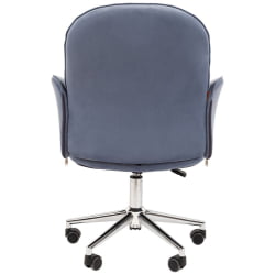 Офисное кресло CHAIRMAN HOME 130 велюр Голубой