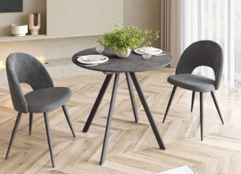 Обеденный стол Орфей 50 (02) Бетон темный