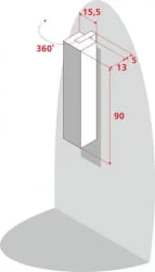 Поворотный шкаф Хоп Шелф Арт Беленый дуб