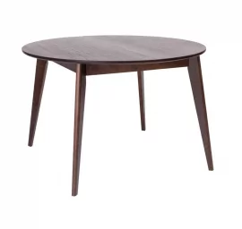 Стол обеденный Орион 100x100 Эмаль белая Морилка Дуб натуральный