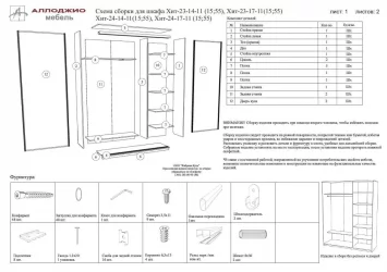 Шкаф-купе Хит-23-17-15 Ясень шимо темный