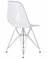 Стул обеденный DOBRIN DSR CASPER ножки хром Прозрачный