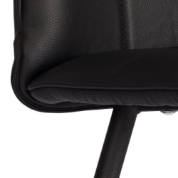Стул обеденный Бари ЛТ, экокожа, черная, 41х55х89 см / Bari LT,