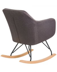 Набор 2 шт Кресло-качалка ДОБРИН КИАРА (серая ткань (ЛАР-106Д-26)) 2 шт / DOBRIN KIARA (LAR-106D-26))
