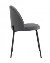 Стул Коди велюр Темно-серый