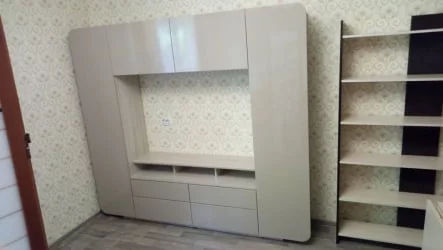 Стеллаж в гостиную тип 13 Венге Цаво-дуб белфорт